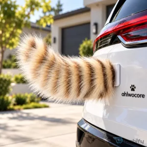 Remote Control Wagging Tail Car Accessory for Vehicle Fun and Entertainment