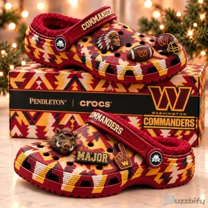 Washington Commanders Pendleton Crocs Classic Clogs Shoes