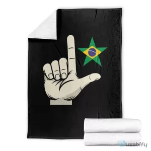 Lula Support Brazil 2026 Mao Faz O L Political Throw Blanket