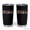 Christmas Orca Whale Snowman Reindeer Holiday Insulated Stainless Steel Tumbler