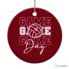 Volleyball Game Day Sports Team Spirit Ceramic Christmas Ornament