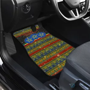 Ethiopian Melkam Genna Jesus Christmas Car Floor Mats Set