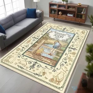 Winnie the Pooh and Christopher Robin at the Bridge Area Rug