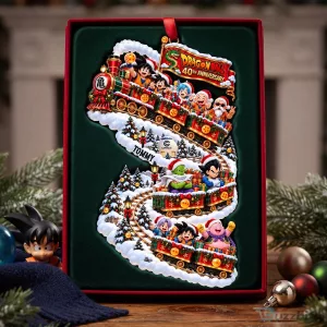 Dragon Ball Z 40th Anniversary Christmas Train Personalized Ornament
