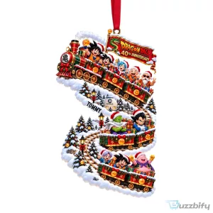 Dragon Ball Z 40th Anniversary Christmas Train Personalized Ornament