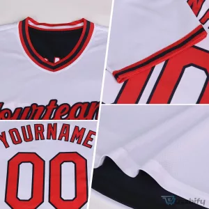 Custom Gold Black Lightning Geometric Zigzag Reversible Pullover Baseball Jersey