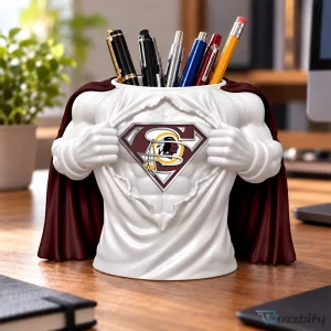 Washington Redskins Superman Inspired Pen and Pencil Holder Desk Organizer