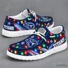 Tennessee Titans Christmas Holiday Light Loafer Shoes