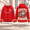 Kansas City Chiefs Mascot Red Full Zip Hoodie for Men and Women