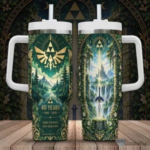 The Legend of Zelda 40th Anniversary Hyrule Kingdom Landscape Tumbler