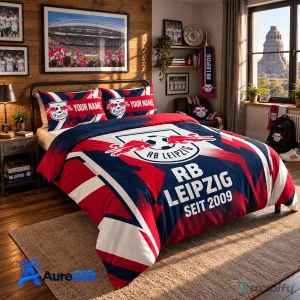 RB Leipzig Bundesliga Matchday Personalized Name Bedding Set