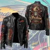 Men's Black Leather Jacket - 125th Anniversary Edition by Indian Motorcycle