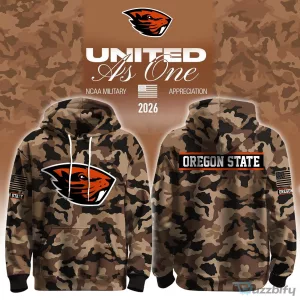 Oregon State Beavers Military Appreciation Camouflage Hoodie