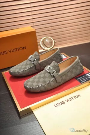 Louis Vuitton Damier Graphite Pattern Men's Loafer Shoes