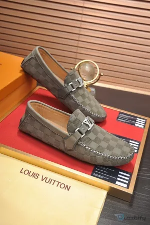 Louis Vuitton Damier Graphite Pattern Men's Loafer Shoes