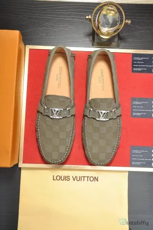 Louis Vuitton Damier Graphite Pattern Men's Loafer Shoes