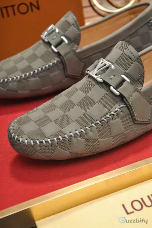 Louis Vuitton Damier Graphite Pattern Men's Loafer Shoes