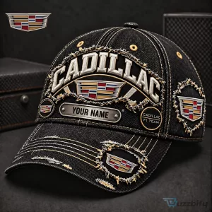 Cadillac Formula 1 Racing Team Denim Style Embroidered Adjustable Cap Hat