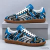 Carolina Panthers F50 Tiger Print Retro Low Top Gum Sole Casual Sneakers