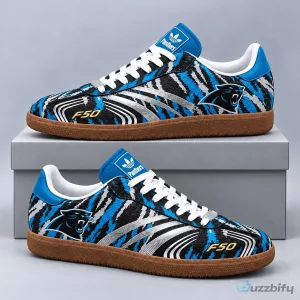 Carolina Panthers F50 Tiger Print Retro Low Top Gum Sole Casual Sneakers