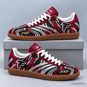 Atlanta Falcons F50 Tiger Print Retro Low Top Gum Sole Casual Sneakers