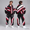 Atlanta Falcons Geometric Stripe Full Zip Windbreaker Jacket and Jogger Pants Set