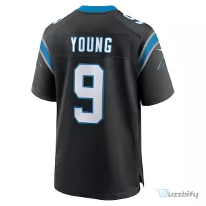 Bryce Young Carolina Panthers Black Game Football Jersey