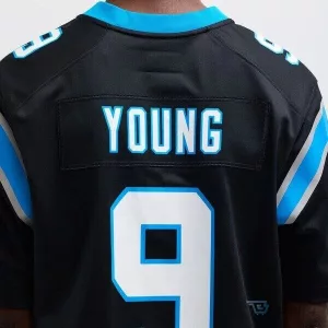 Bryce Young Carolina Panthers Black Game Football Jersey