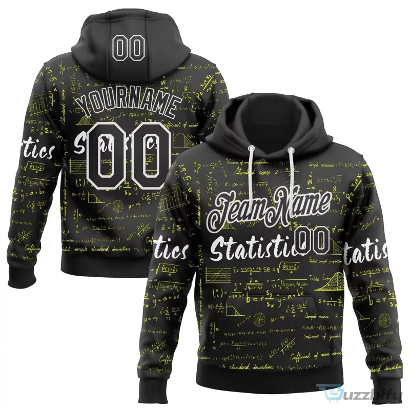 Mathematics Statistics Science Formula Black Hoodie