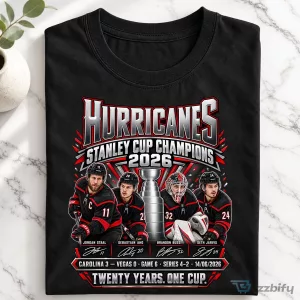 Carolina Hurricanes Stanley Cup Champions 2026 Ice Hockey Team T-Shirt