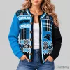 Carolina Panthers NFL Fair Isle Knit Cardigan Sweater