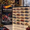 24 Mini Car Advent Calendar Set featuring Houston Texans Hot Wheels - Collector's Edition