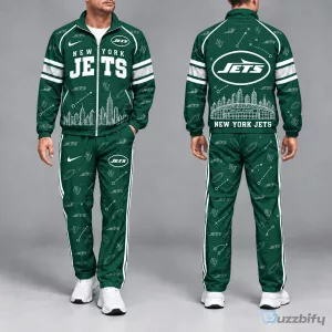 New York Jets Football Team Green Tracksuit