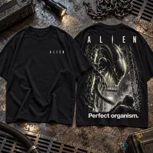 Xenomorph Alien Perfect Organism T-Shirt for Sci-Fi Horror Movie Enthusiasts