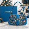 Carolina Panthers Signature Blue Christmas Holiday Charms Shoulder Bag