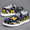 Michigan Wolverines Christmas Holiday Light Loafer Shoes