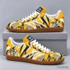 Nashville Predators Tiger Print Low Top Sneakers with Fierce Striped Design