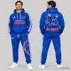 Buffalo Bills Football Team Mascot Graphic Print Blue Hoodie