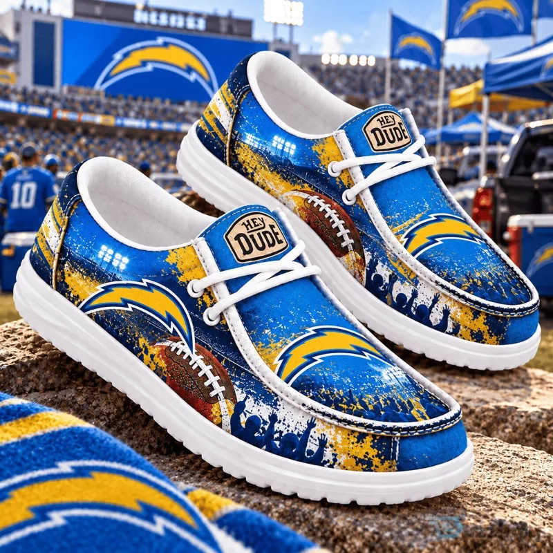 Los Angeles Chargers NFL Gameday Spirit Loafer Shoes for Men and Women