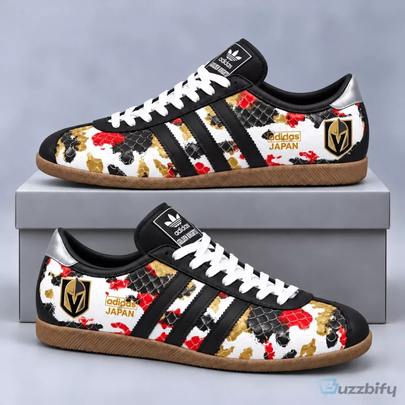 Vegas Golden Knights NHL Ice Camo Pattern Adidas Japan Low Top Sneakers