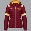 Washington Commanders NFL Team Logo Maroon Puffer Jacket with Hood