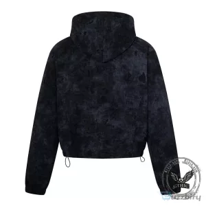 Wasteland Style Distressed Hole Zip-Up Hooded Jacket for Men