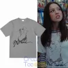 Blondie Debbie Harry Portrait Sketch Art Gray T-Shirt