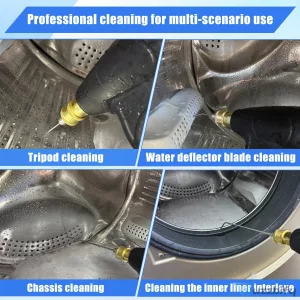 High-Pressure Washer Spray Nozzle Kit with Straight and Side Spray Nozzles