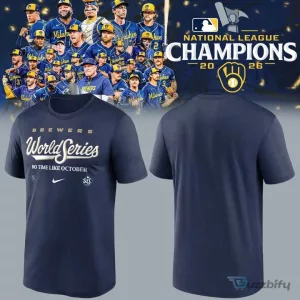 2026 World Series T-Shirt for Milwaukee Brewers Fans - National League Champions Edition