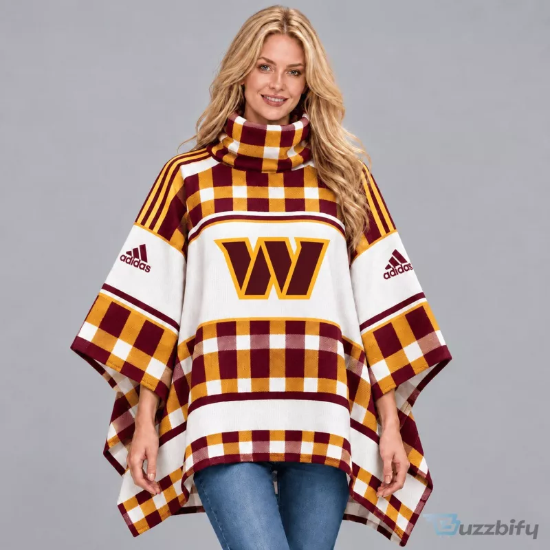 Washington Commanders National Football League Women's High Collar Poncho