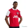 Arsenal 1995 Retro Home Football Jersey with JVC Sponsor Logo