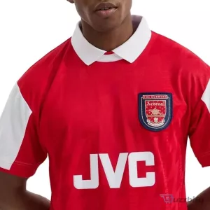 Arsenal 1995 Retro Home Football Jersey with JVC Sponsor Logo