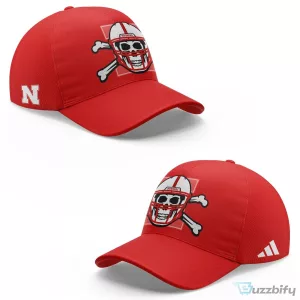 Nebraska Cornhuskers Football Skull and Crossbones Day of the Dead Hoodie