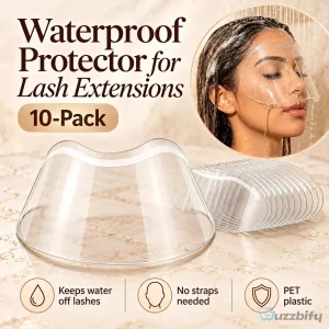 Reusable Eyelash Extension Shower Visor Shields - 10 Pack Waterproof Lash Covers